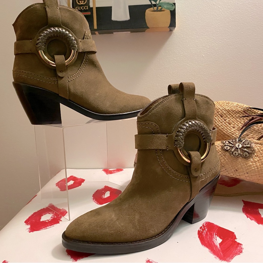 See By Chloe’ Western Ankle Boot size 8